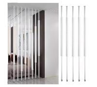 Room Divider Privacy Screen - 5 Pack Metal Frame Partition for Indoor Use, Floor to Ceiling, Ideal for Bedroom, Living Room, Kitchen, Salon, and Apartment