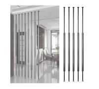 Room Divider Privacy Screen - 5 Pack Metal Frame Partition for Indoor Use, Floor to Ceiling, Ideal for Bedroom, Living Room, Kitchen, Salon, and Apartment