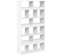 (white, 100 x 33 x 187.5 cm) vidaXL Room Divider Privacy Screen Bookcase Bookshelf Engineered Wood