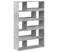 Room Divider Privacy Screen Bookcase Concrete Grey Engineered Wood vidaXL