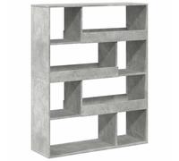 Room Divider Privacy Screen Bookcase Concrete Grey Engineered Wood vidaXL