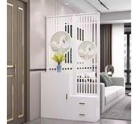 Room Divider Privacy Screen,Shoe cabinet,Solid Wood Frame, and Multi-Functional Storage,Partition Dividers Decoration Screens, for Room Separation Home Office Restaurant(A,220 * 90cm)