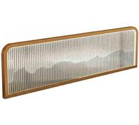 Room Divider Privacy Screen - Stylish Glass and Metal Translucent Partition for Enhanced Aesthetics and Privacy in Workspaces and Restaurants