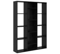 vidaXL Room Divider Black Oak 100 x 24 x 140 cm Engineered Wood