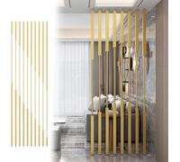 Room Divider Screen - Free Standing DIY Partition Pole for Living Room, No Drill Bathroom Divider Panel, Versatile Privacy Solution for Entrance and Home Spaces