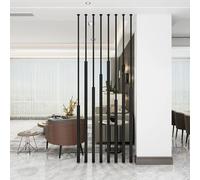 Room Divider Screen Privacy Wall Separator - Tall Modern Hollow Decor Column for Living Room Restaurant Office Entrance Freestanding Partition - Customizable Height(8pcs-B,260cm/102in/8.5ft)