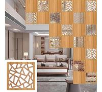 Room Divider Screen, Waterproof Wood Plastic Partition Panel, Semi-Privacy 5mm Thick for Home, Bedroom, Hotel, Restaurant Decor - 2 Styles Available