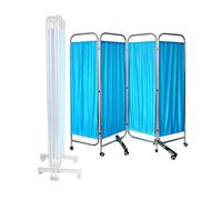 Room Divider Screens - 4 Panel Foldable Medical Privacy Screen, Folding Rolling Medical Privacy Screen, Foldable Room Divider Temporary Fence, For Clinic/Patient/Exam Room