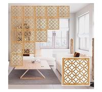 Room Divider Screens - Hollow Out Design Wood Plastic Panel Separator for Living Room, Bedroom, Office, Restaurant
