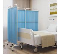 Room Divider Temporary Fence, Mobile Privacy Screen, Single Panel Protective Screens, With Universal Wheel, For Clinic Beauty Salon Office(4-PANEL)