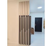 Room Divider Wall Partition, Hollow Decor Metal Doorway Separator, Adjustable Floor to Ceiling Height for Space Division
