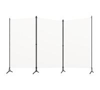 Vidaxl 3-Panel Room Divider White 260X180 Cm Room Dividers