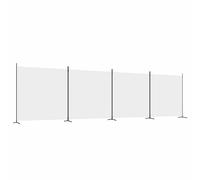 Vidaxl 4-Panel Room Divider Brown 698X180 Cm Fabric