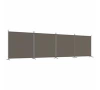vidaXL 4-Panel Room Divider Anthracite 698x180 cm Fabric