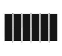 vidaXL Room Divider 6-Panel Wall Partition Screen White 300x180 cm