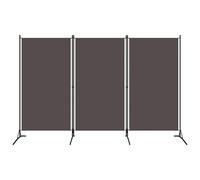 vidaXL 3-Panel Room Divider Anthracite 260x180 cm Partition Screen Separator