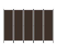 Vidaxl 5-Panel Room Divider Anthracite 250X180 Cm Room Dividers