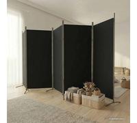 (White, 433 x 180 cm (W x H)) vidaXL Room Divider Wall Partition Screen Panel Room Separator Privacy Screen