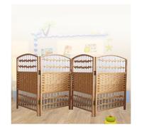 Room Divider, Weave Blackout Privacy Screen, 4-6 Panel Portable Partition for Classrooms or Offices, Temporary Wall