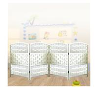 Room Divider, Weave Blackout Privacy Screen, 4-6 Panel Portable Partition for Classrooms or Offices, Temporary Wall