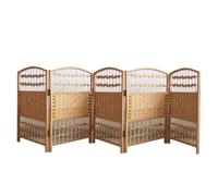 Room Divider, Weave Blackout Privacy Screen, 4-6 Panel Portable Partition for Classrooms or Offices, Temporary Wall