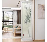 Room Divider, Wood Folding Privacy Screen Indoor, Partition Dividers Portable Decoration Screens,Room Partition Wall Dividers for Home Office Restaurant(White,200 * 43cm)