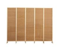 Room Dividers Folding Privacy Screens, 130cm/150cm/170cm/180cm Tall Portable Partition Room Divider for Home Office Studio, 3 4 5 6 8 Panels Room Separation ( Color : 5 Panel , Size : Tall 130cm/51 in