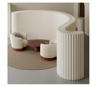 Room Dividers Panels, Panel Screens Folding Portable Room Divider Panel, Privacy Screen Temporary Wall Divider, Modern Paper Panel Partition for Living Room Bedroom Offic,White-400x200cm/157.4x78.7