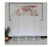 Room Dividers Privacy Screen, Folding Privacy Screen Panels Wall Divider For Room Separation Effectively Block Sight (Color : White, Size : 4 plates/120x160cm)