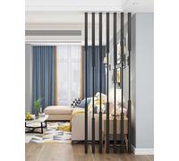 Room Dividers Privacy Screen Modern Partition Wall for Studio, Apartment, Entrance, Metal Column Decor