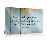 Room Door Decor Thou Set You The Specimen String Is Long But Not Runner. Tin Sign Funny Sogns Wall Decor Metal Tin Sign(30X40CM)