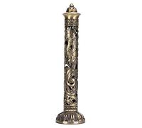 Room Incense Holder, Vintage Relief Craft Ornaments Incense Holder, Bronze Tone Dragon Phoenix Charcoal Incense Burner for Office Decor Home Decor