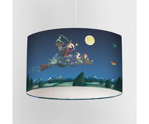 Room on the Broom Superbroom Lampshade - Officially Licensed Children’s Ceiling or Table Lamp Shade - Handmade in the UK - Story Scene Nursery Light