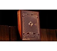 Room One Red Roots Playing Cards - Pine Edition 290G Afflux Stock Firm, Borderless Deck for Magic, Gambling Moves, Cardistry & Everyday Use Standard Faces