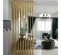 Room Partition Post - 5/8 Pcs Freestanding Space Separation Wall Dividers, Floor to Ceiling Privacy Screens with Adjustable Foot, Entrance Decor Divider Rod(5pcs-A,270cm/106in/8.9ft)