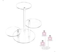 Room Perfume Holder, Perfume Holder, Transparent Acrylic Perfume Organizer with Three Stands for Organizing and Decorating Perfumes Display, Perfumes Organizer to Display on the Desk
