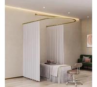 Room Privacy Partition Curtains,beauty Salon Fitting Room U Shaped Curtain Rod,metal Support Track Wall Mounted Privacy Partition Rod,modern Area Separator for Wedding Dress Shop Spa Bedroom
