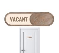 Room Privacy Sign - Changeable Wood Block Display, Occupancy or Vacancy Indicator, Elegant Decorative Notification, Adjustable Desk Sign | Meeting Office Study Professional Home Environment