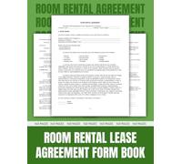 Room Rental Lease Agreement Forms Book, Between Landlord and Tenant, (140 page on one side other blank).