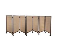 Room Separator Privacy Screen - Movable Temporary Folding Partition for Dormitory and Lounge, 3-8 Panels, Compact Design