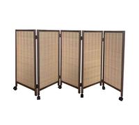 Room Separator Privacy Screen - Movable Temporary Folding Partition for Dormitory and Lounge, 3-8 Panels, Compact Design