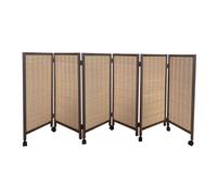 Room Separator Privacy Screen - Movable Temporary Folding Partition for Dormitory and Lounge, 3-8 Panels, Compact Design