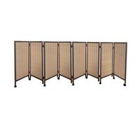 Room Separator Privacy Screen - Movable Temporary Folding Partition for Dormitory and Lounge, 3-8 Panels, Compact Design
