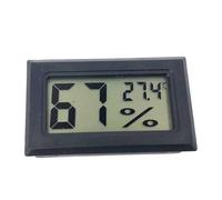 Room Temperature Monitor 1pcs Mini Digital Indoor Convenient Temperature Sensor Humidity Meter Thermometer Hygrometer Gauge(Black)