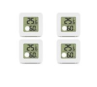 Room Temperature Monitor Indoor Mini Digital Thermometer Hygrometer Indoor Electronic Temperature Hygrometer Sensor Meter Household Thermometer(4pcs)