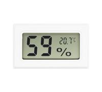 Room Temperature Monitor Mini Digital Thermometer Hygrometer Embedded Temperature And Humidity Meter Temperature Sensor Humidity Meter Gauge(WHITE)