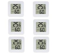 Room Thermometer Hygrometer, 6 Pack Indoor Thermometer Hygrometer Digital Humidity Gauge With Temperature Humidity Monitor For House,Greenhouse, Home, Garden