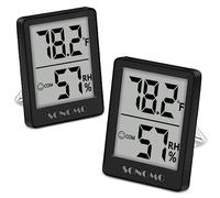 Room Thermometer Indoor,2 Pack High Precision Digital Baby Room Thermometer Hygrometer,with Air Comfort Indicator,10S Accurate Update Once Humidity for homes, offices, Greenhouse, Basement(Black)