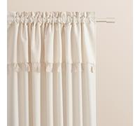 ROOM99 Astoria Curtain with Ruffle Tape, 140 x 250 cm, Width x Height Sliding Curtains, Modern Curtain, Living Room, Bedroom, Light Cream, 1 Piece
