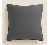 ROOM99 Pure Decorative Cushion Cover, Throw Cushion Cover, Aesthetic, Modern, Bedroom, Living Room Decor, Dark Grey, 40 x 40 cm, Pack of 1